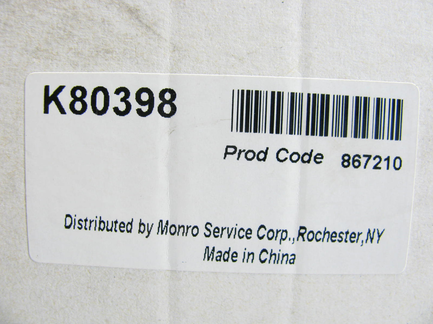 Monro Muffler K80398 Suspension Control Arm & Ball Joint - Front Left Lower
