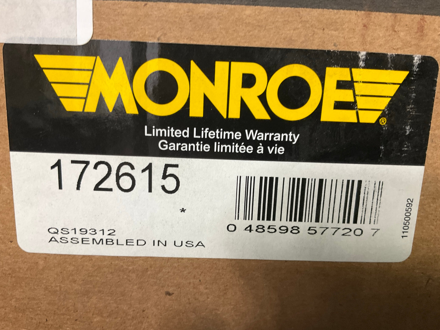 Monroe 172615 Front Right Strut & Coil Spring 2005-07 Ford Five Hundred, Montego