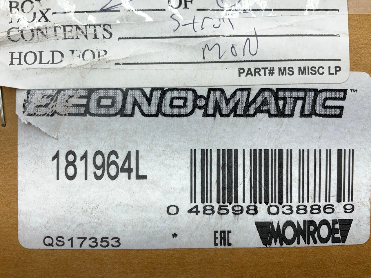 Monroe 181964L Front Left Suspension Strut And Coil Spring Assembly