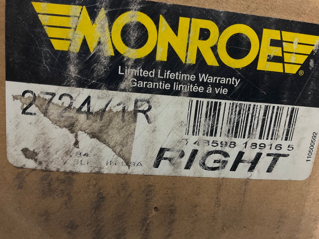 Monroe 272471R Suspension Strut & Coil Spring Assembly - Rear Right Quick Strut