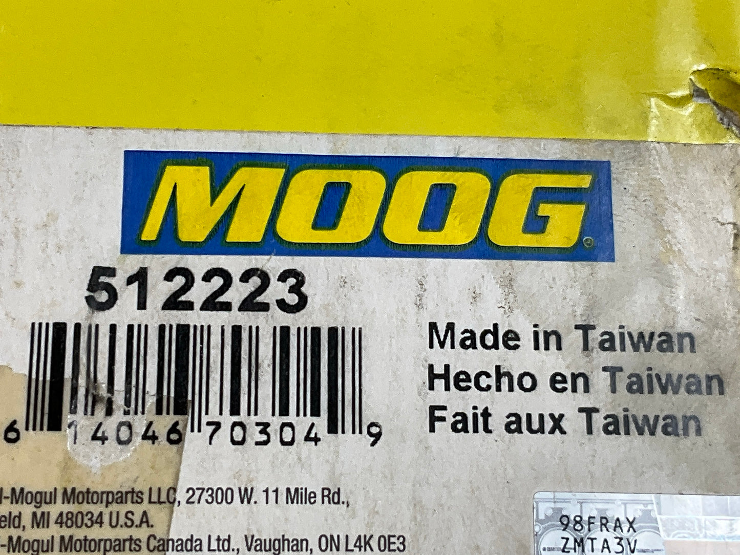 Moog 512223 Rear Wheel Bearing And Hub 2003-2007 CTS, 2005-2011 STS