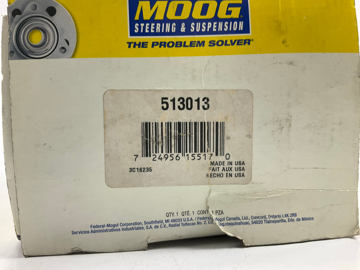 Moog 513013 Front Wheel Hub Bearing
