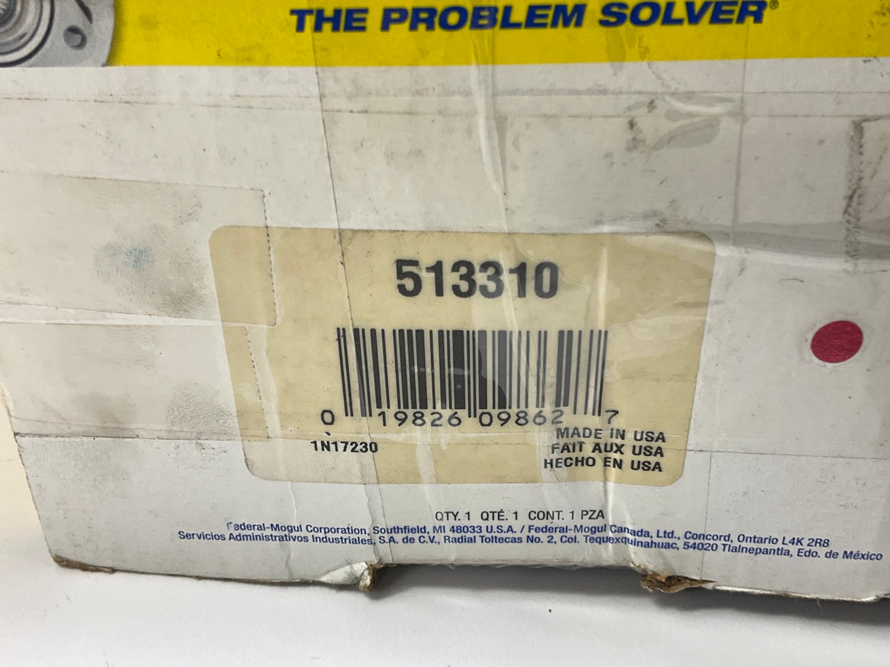 Moog 513310 Wheel Bearing And Hub Assembly, Front