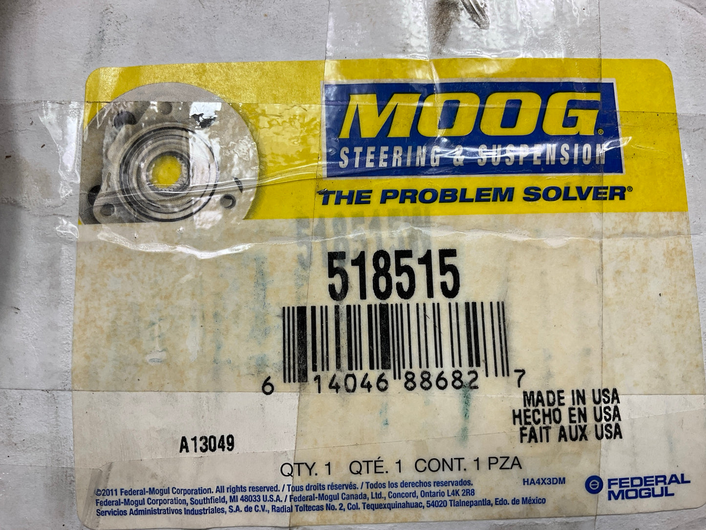 (2) Moog 518515 Front Wheel Hub Repair Kit HA590286K, 718515, HUB-39, WE61635