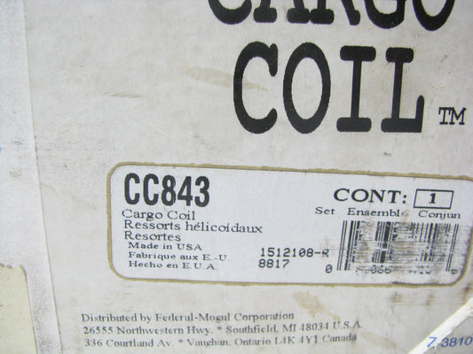 Moog CC843 Rear Variable Rate Suspension Coil Springs 1991-1994 Ford Mustang