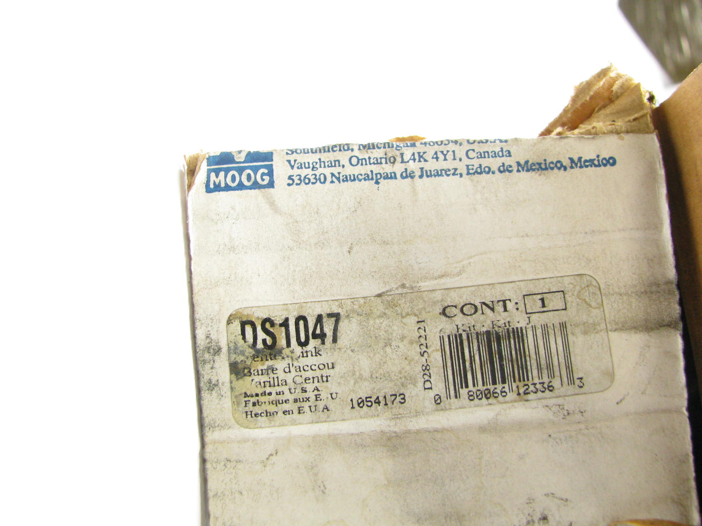 Moog DS1047 Front Steering Center Link