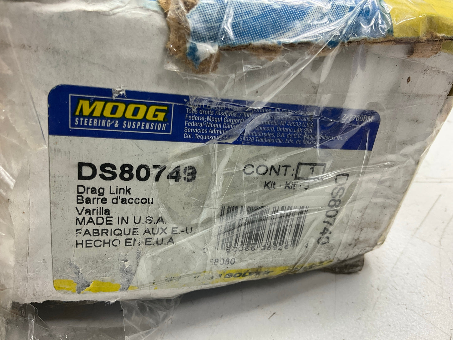 Moog DS80749 Drag Link For 2005-2010 Ford F-250 F-350 4WD ONLY