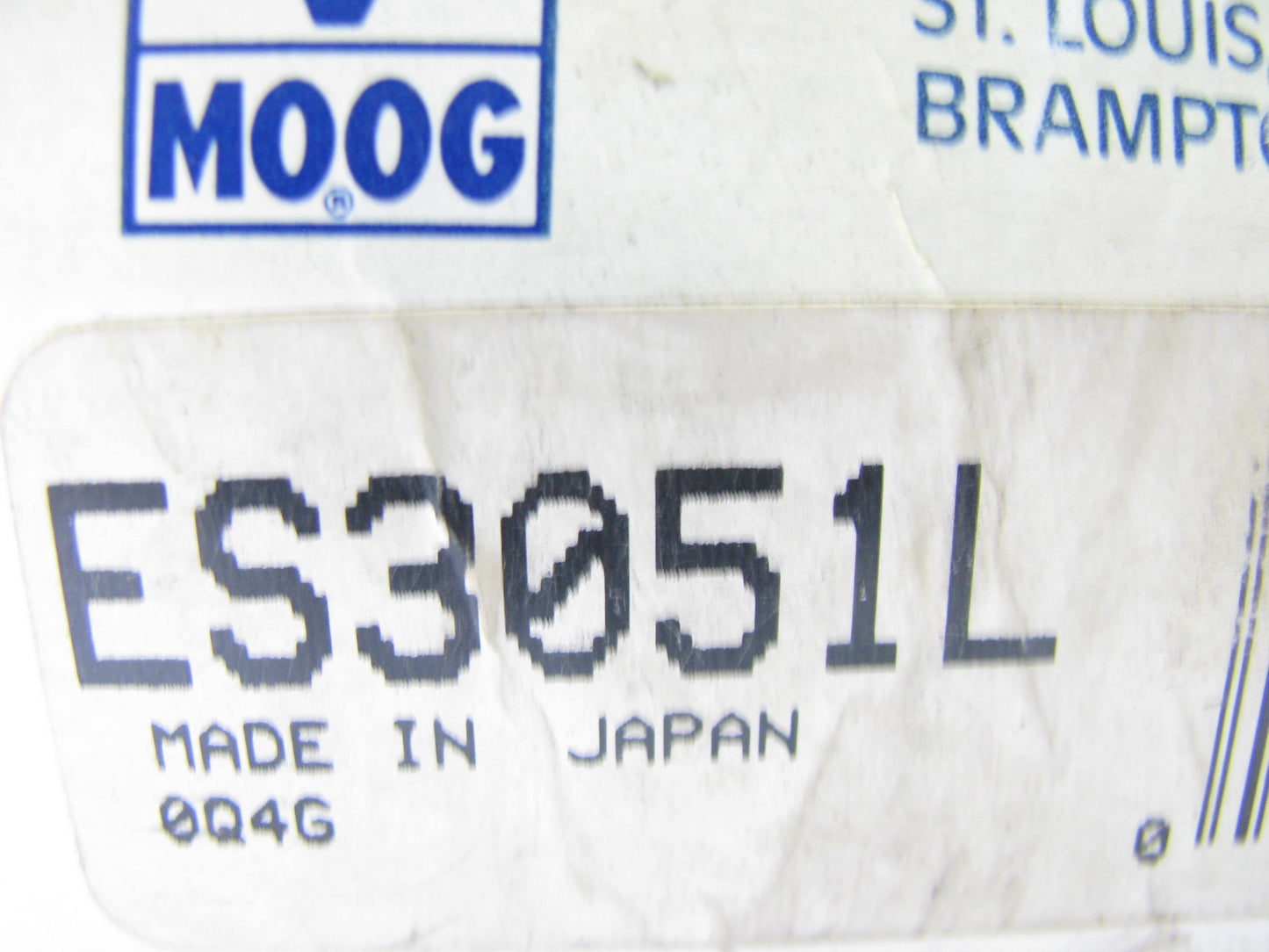 Moog ES3051L Front Inner Tie Rod End