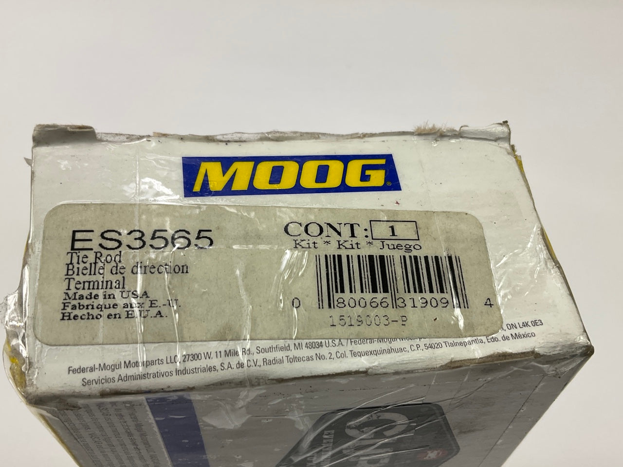 Moog ES3565 Steering Tie Rod End - Front Left Outer