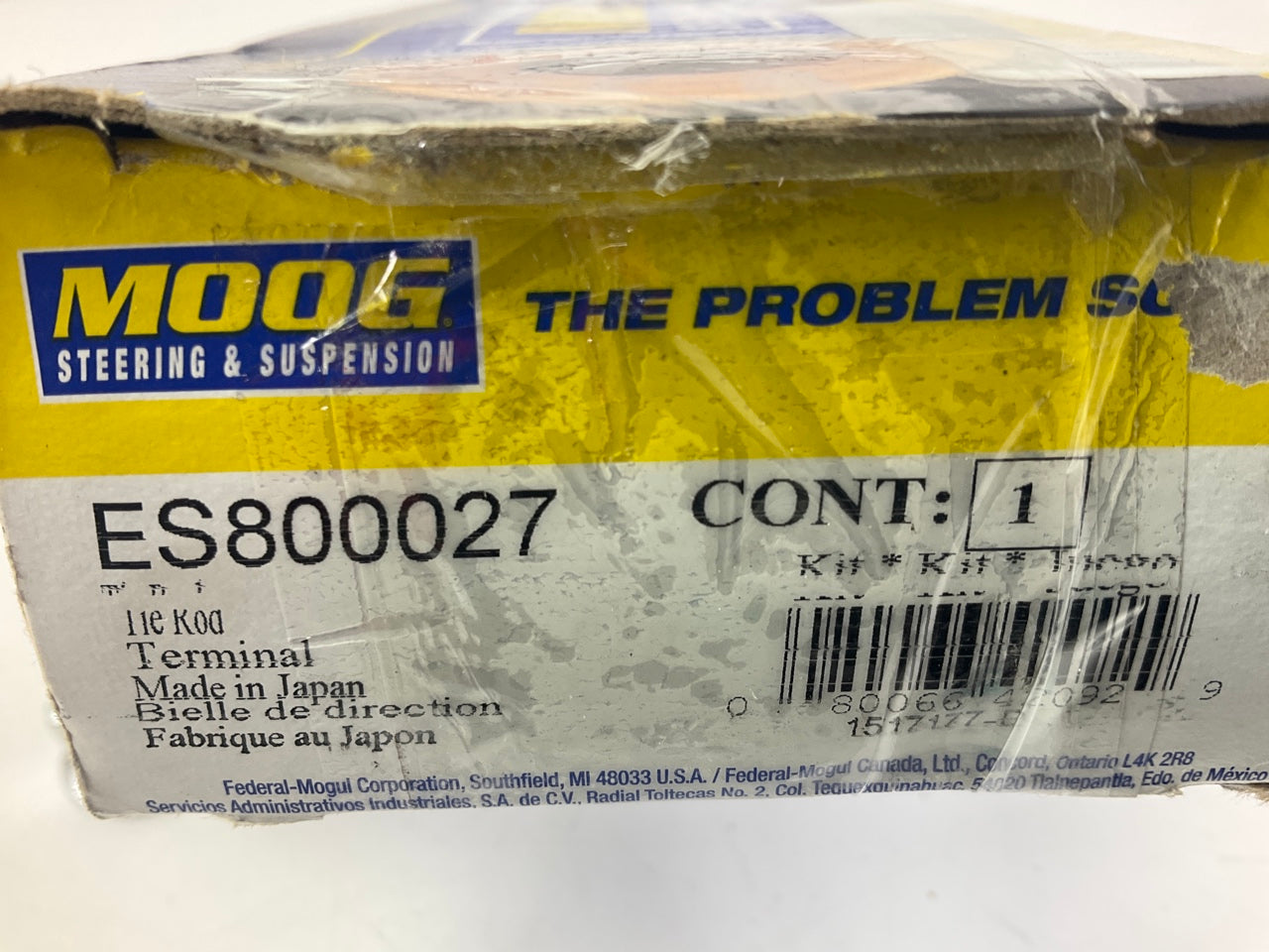 Moog ES800027 Steering Tie Rod End - Front Right Outer