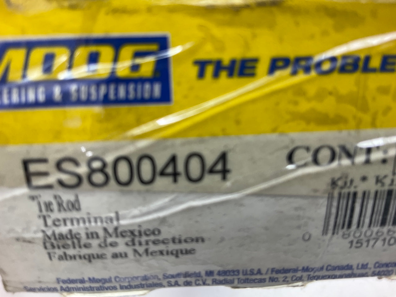 Moog ES800404 Steering Tie Rod End - Front Outer