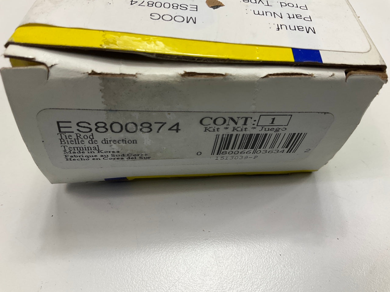 Moog ES800874 Front Outer Steering Tie Rod End