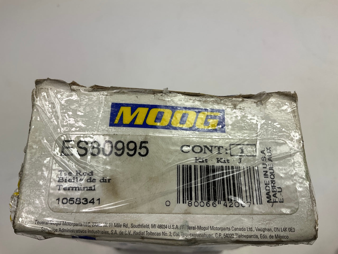 Moog ES80995 Steering Tie Rod End - Front Outer