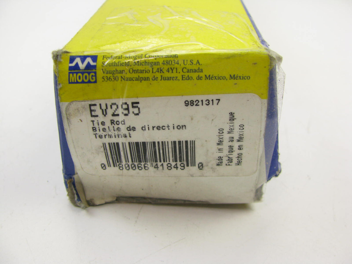 Moog EV295 Steering Inner Tie Rod End