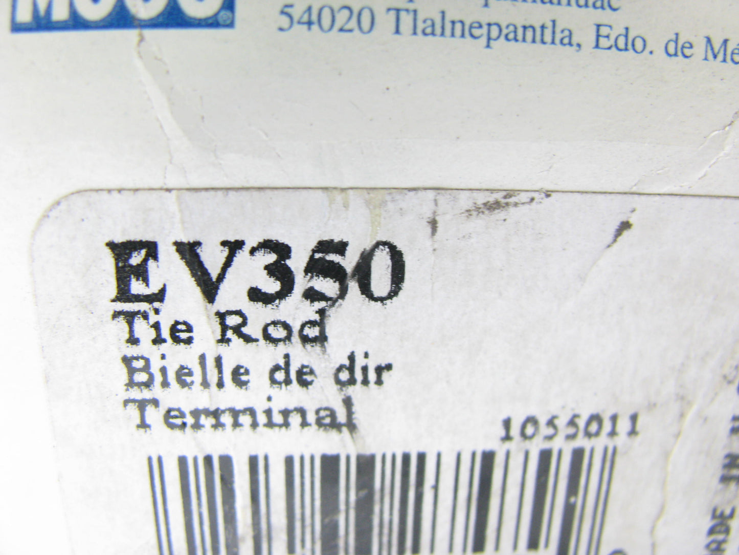 (2) Moog EV350 Steering Tie Rod End - Front Inner