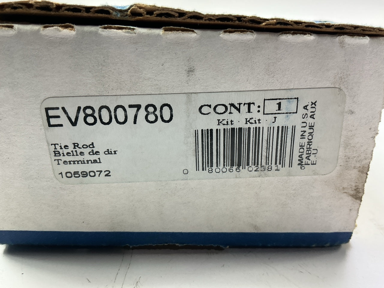 Moog EV800780 Front Inner Steering Tie Rod End (With Variable Assist)