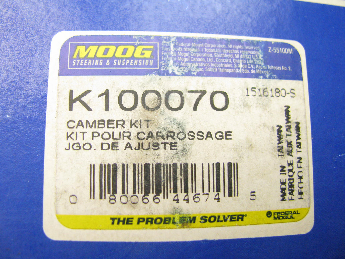 Moog K100070 Alignment Caster/Camber Kit Front - 1-1/2 Degree
