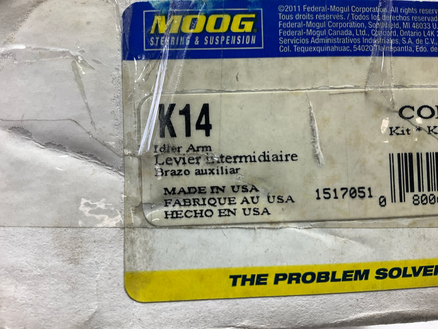 Moog K14 Steering Idler Arm