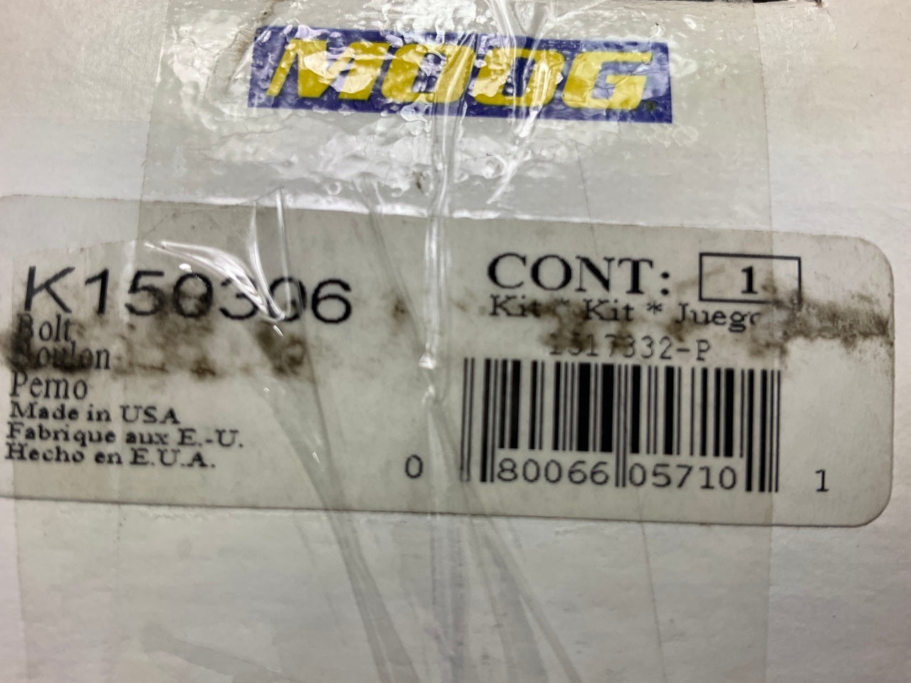 Moog K150306 Leaf Spring Shackle Bolts 1953-1956 Ford C600, P500, 21W-5465