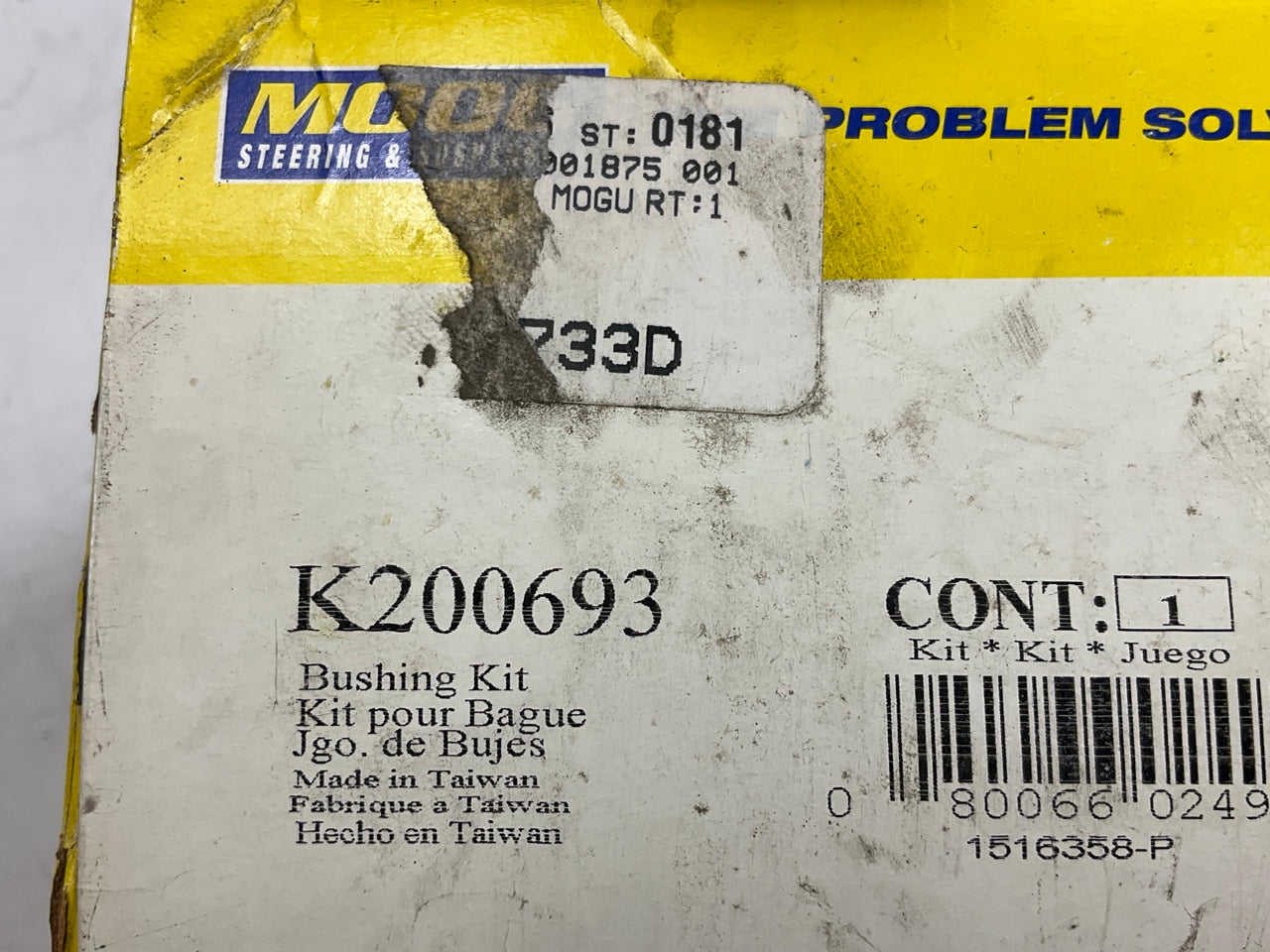 Moog K200693 Front Left Lower Rearward Suspension Control Arm Bushing
