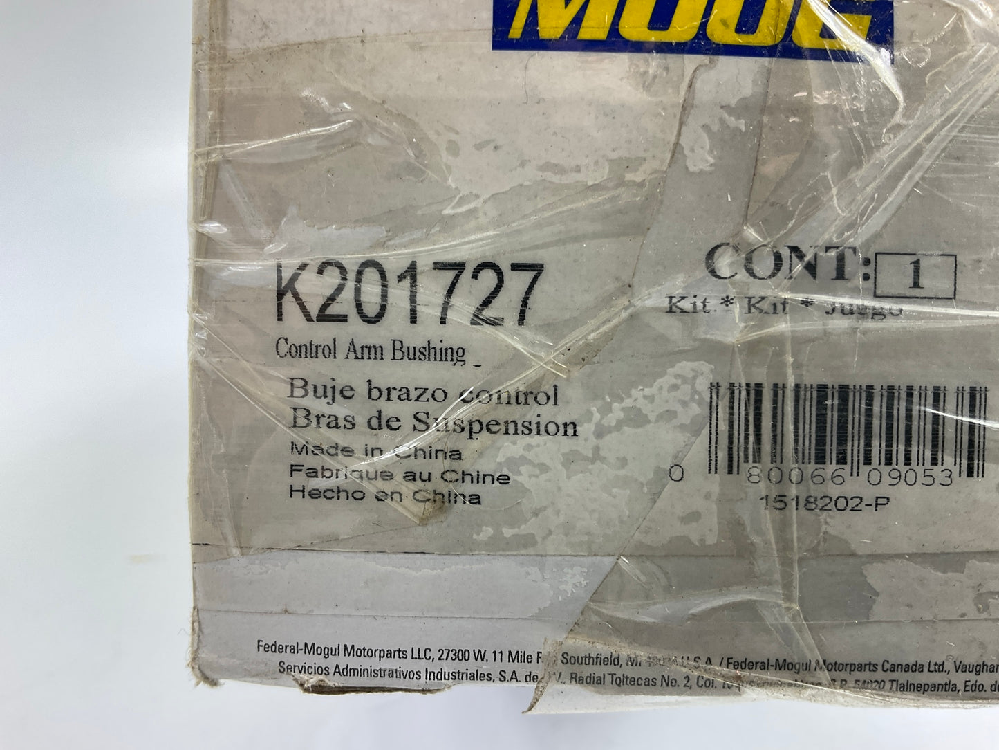 Moog K201727 Rear Lower Outer Rearward Suspension Control Arm Bushing