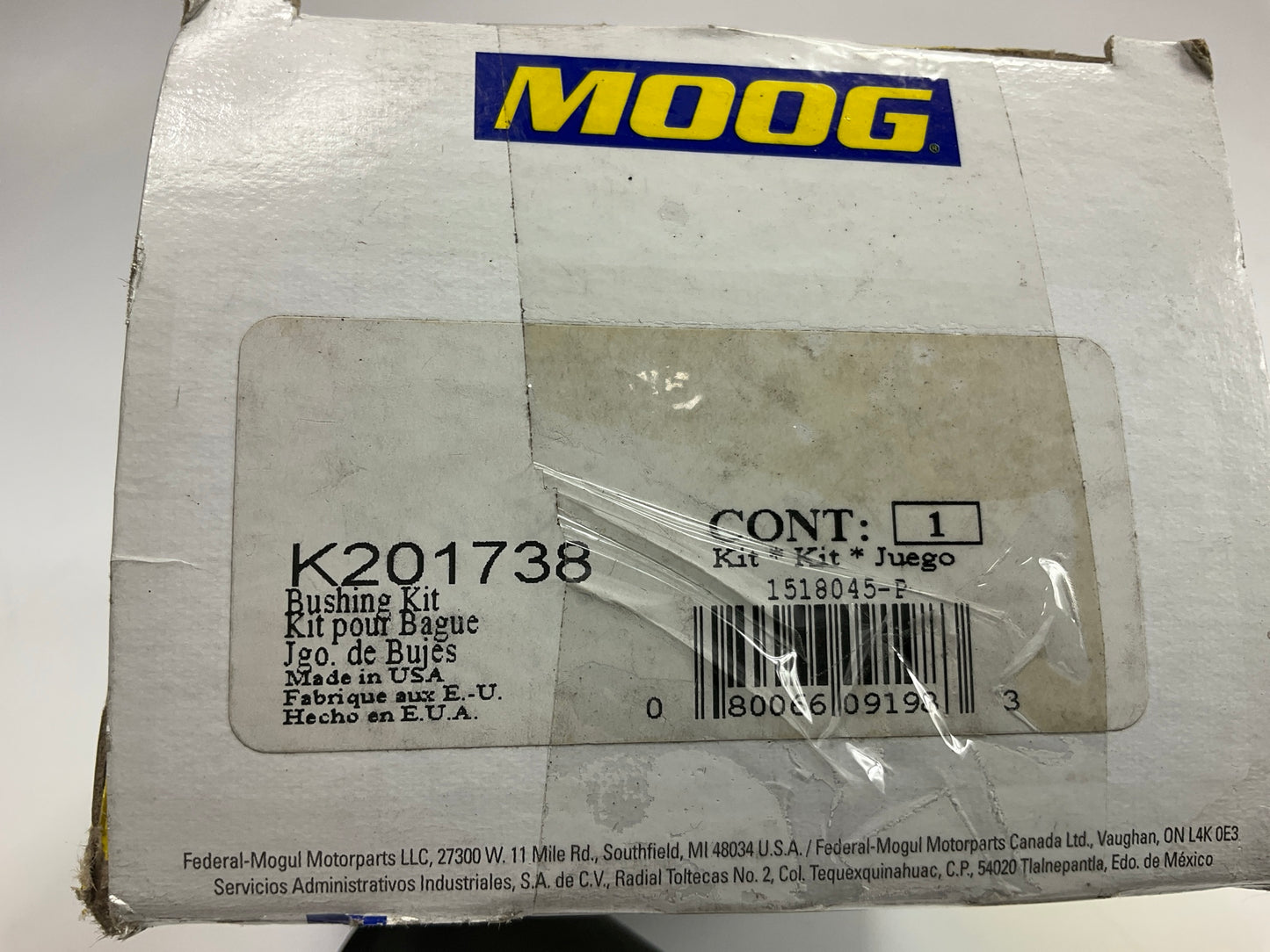Moog K201738 Front Lower Forward Suspension Control Arm Bushing