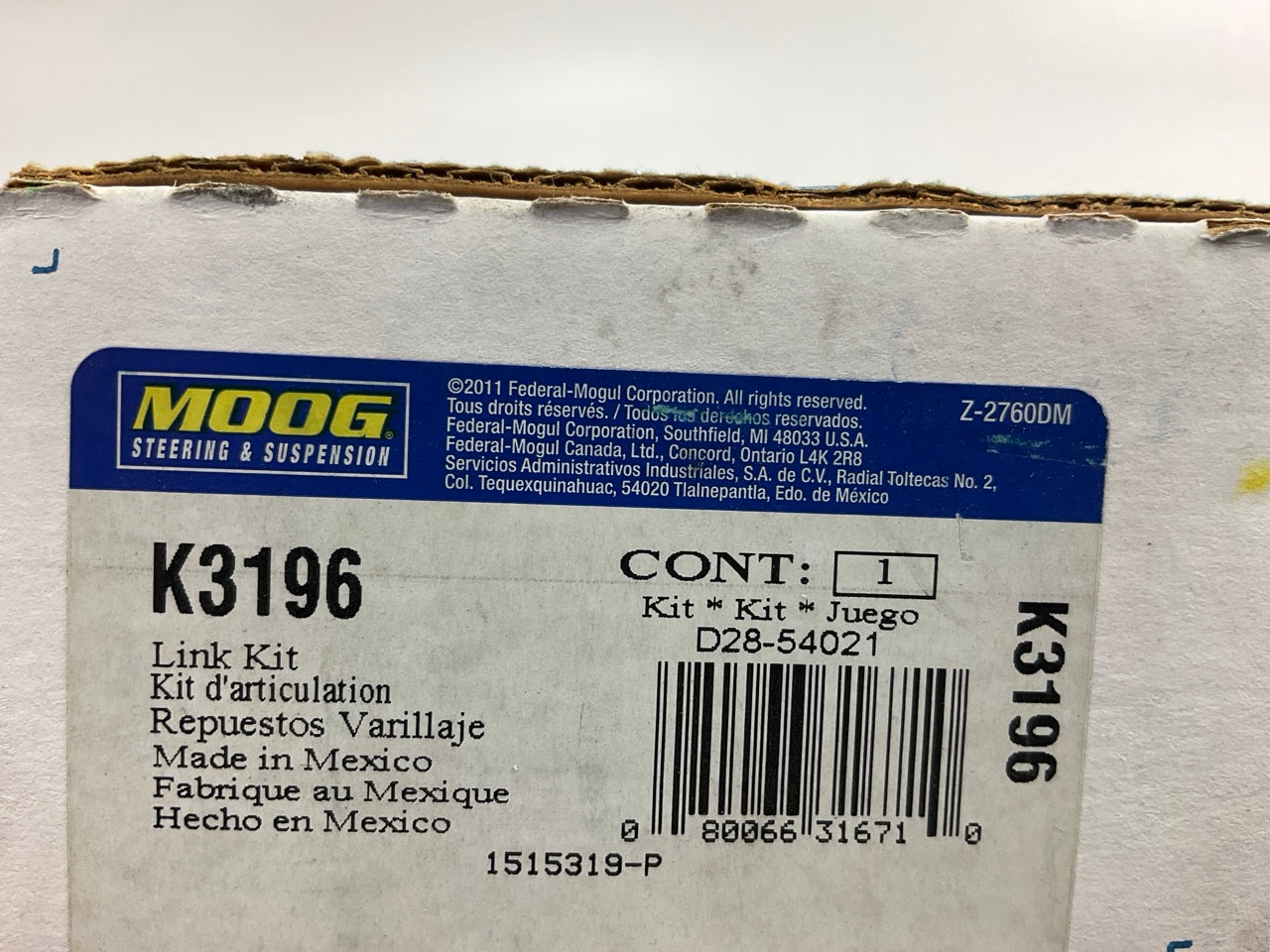 Moog K3196 Front Stabilizer Sway Bar Link Kit 1996-1998 Grand Cherokee