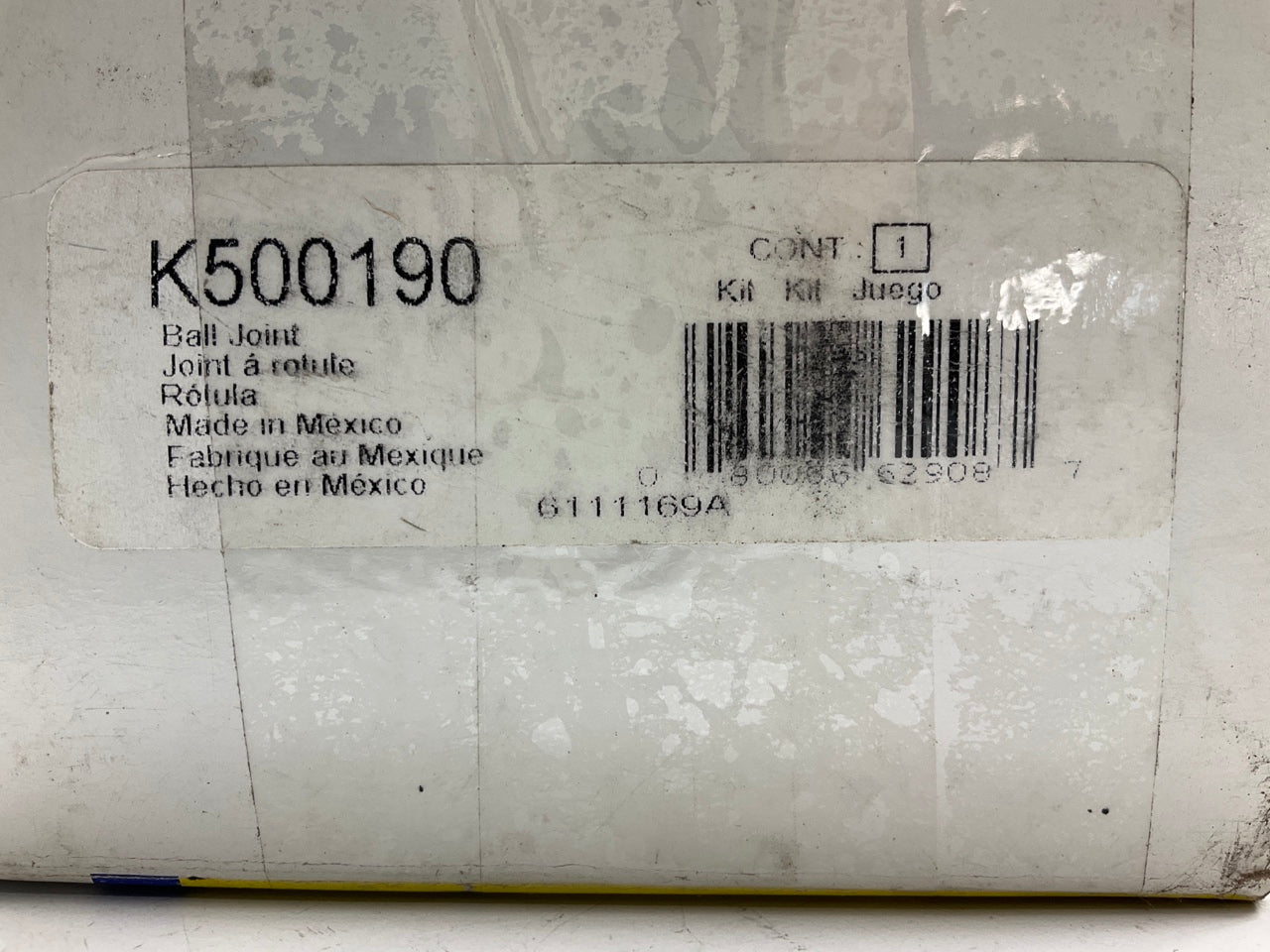NO HARDWARE - Moog K500190 Rear Upper Ball Joint
