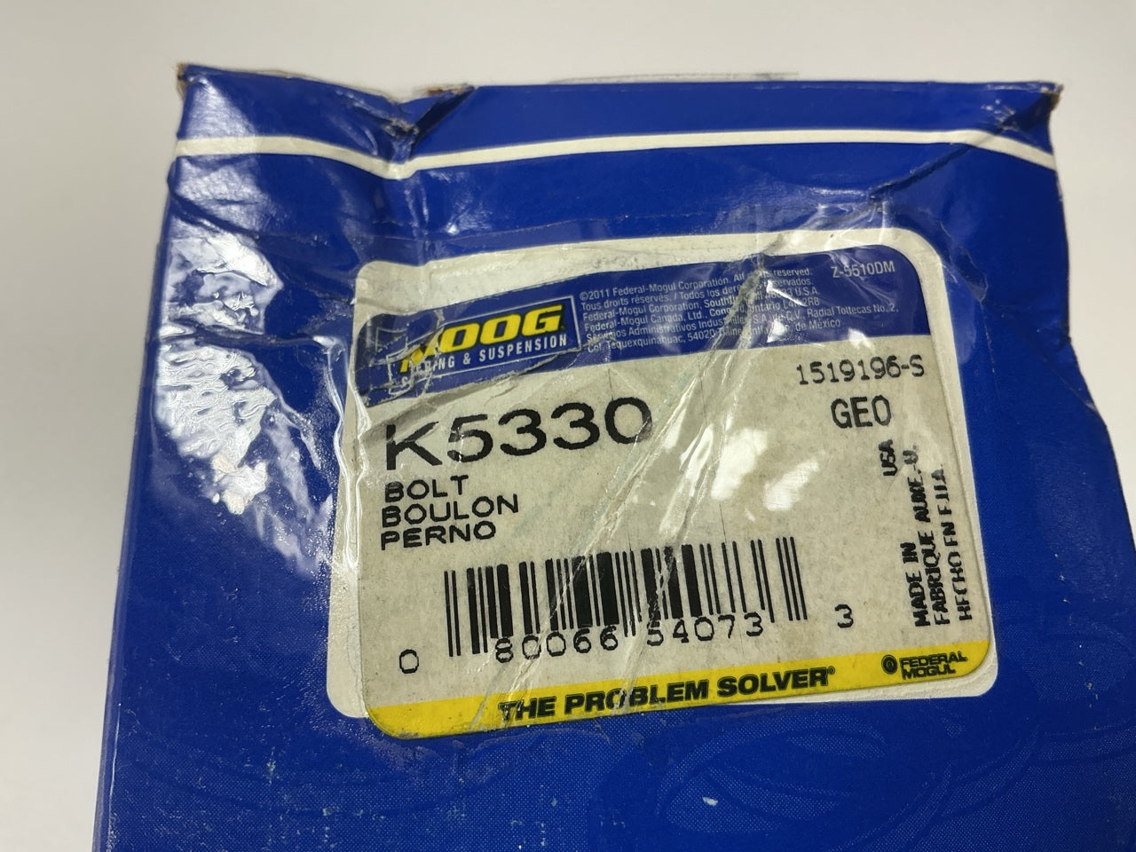 Moog K5330 Alignment Camber Bolt Kit, 1-1/4 Degree