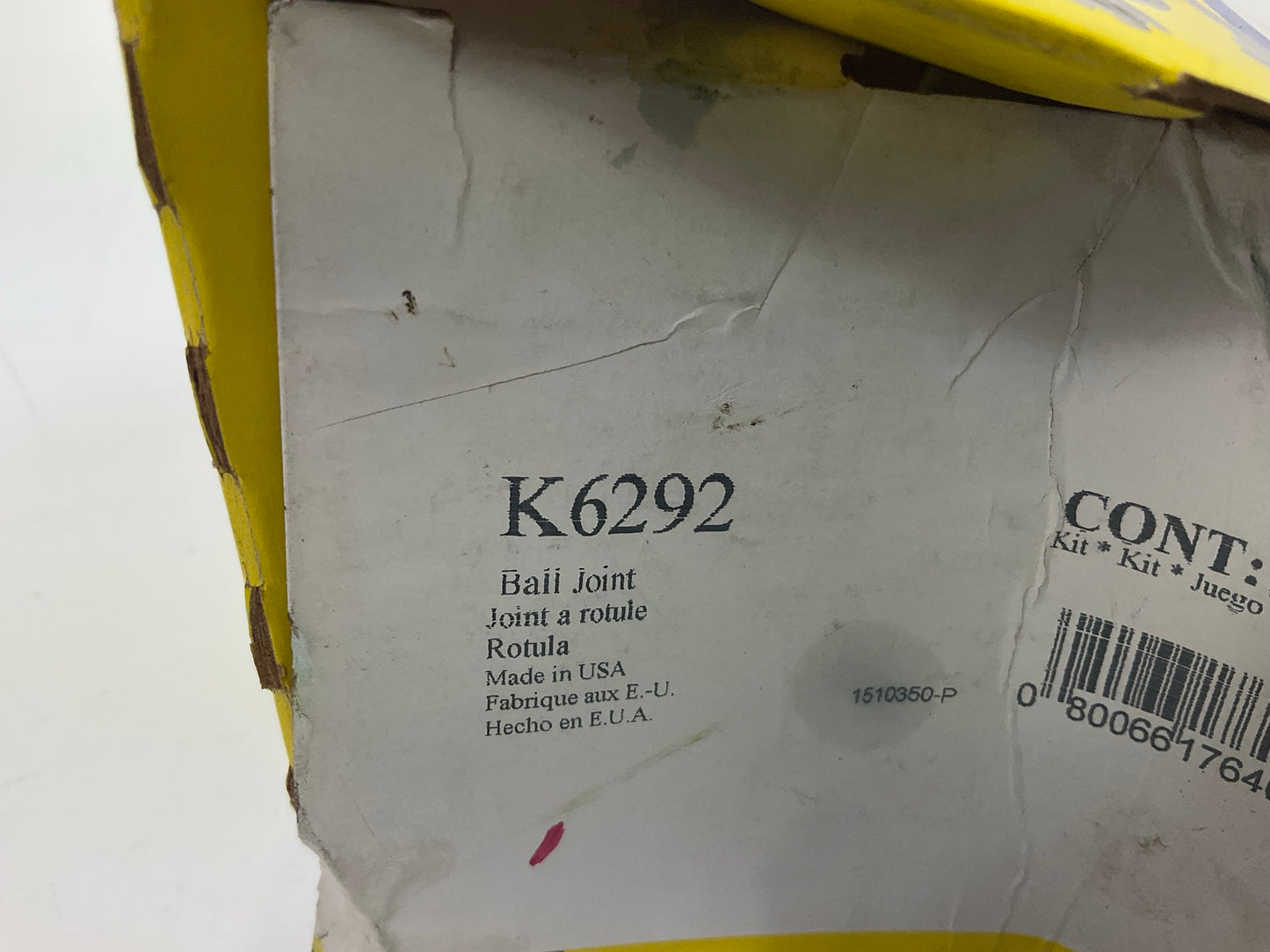 Moog K6292 Suspension Ball Joint, Front Upper
