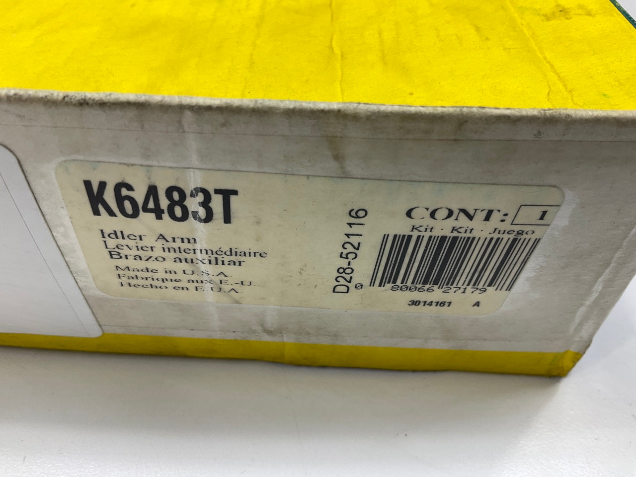 MISSING HARDWARE - Moog K6483T Steering Idler Arm