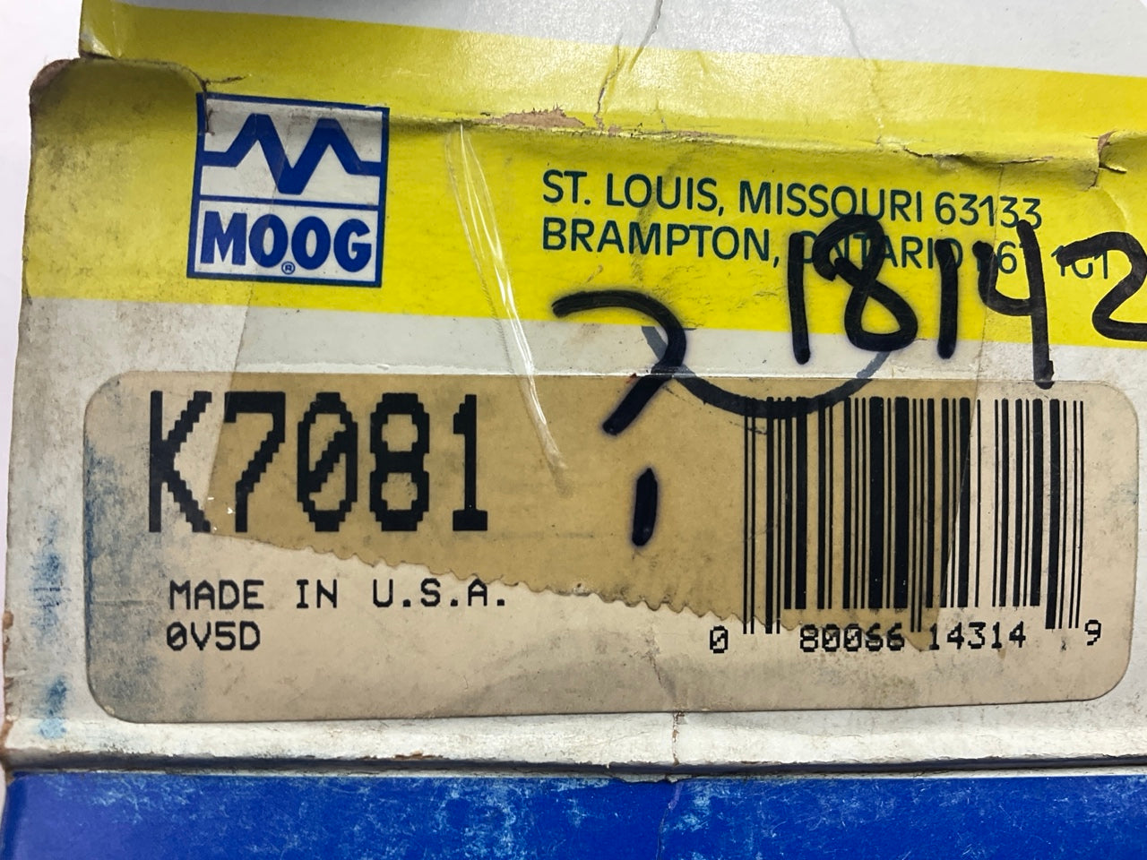 (2) Moog K7081 Suspension Stabilizer Bar Link Repair Bushings, Front