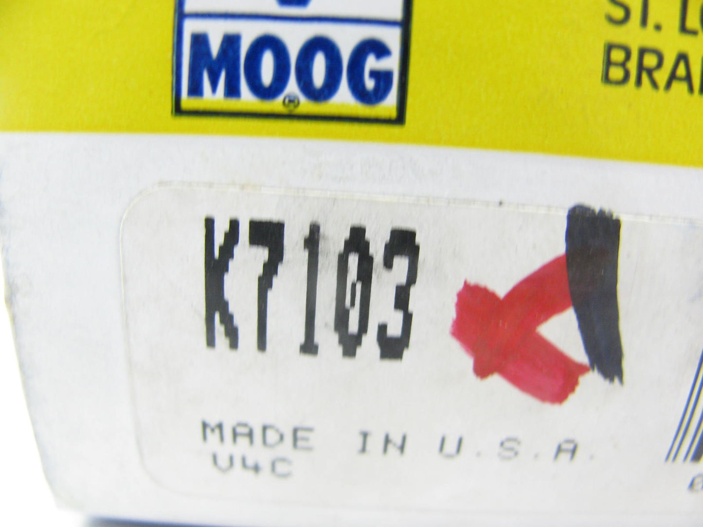 Moog K7103 Suspension Control Arm Bushing Kit - Front Upper