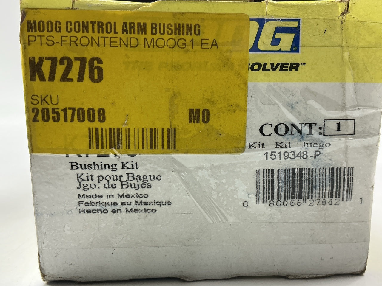 Moog K7276 Front Upper Suspension Control Arm Bushing Kit