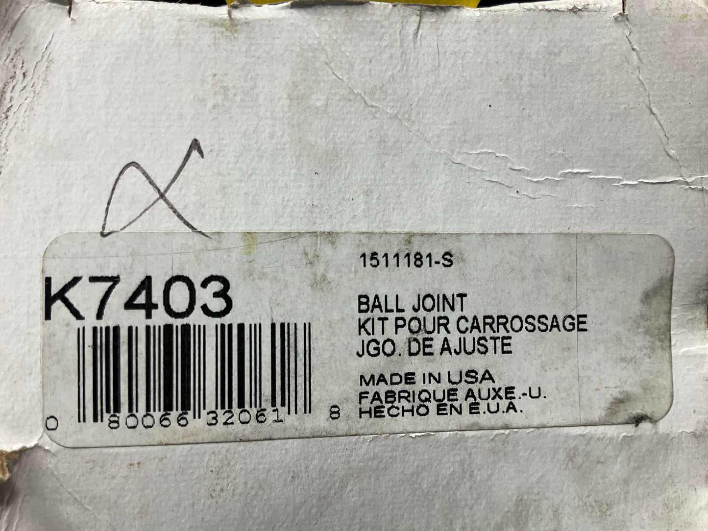 Moog K7403 Suspension Ball Joint, Front Lower