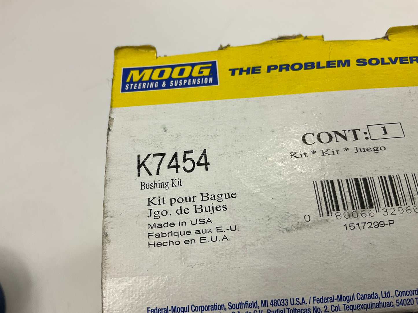 Moog K7454 Suspension Stabilizer Bar Bushing Kit, Front