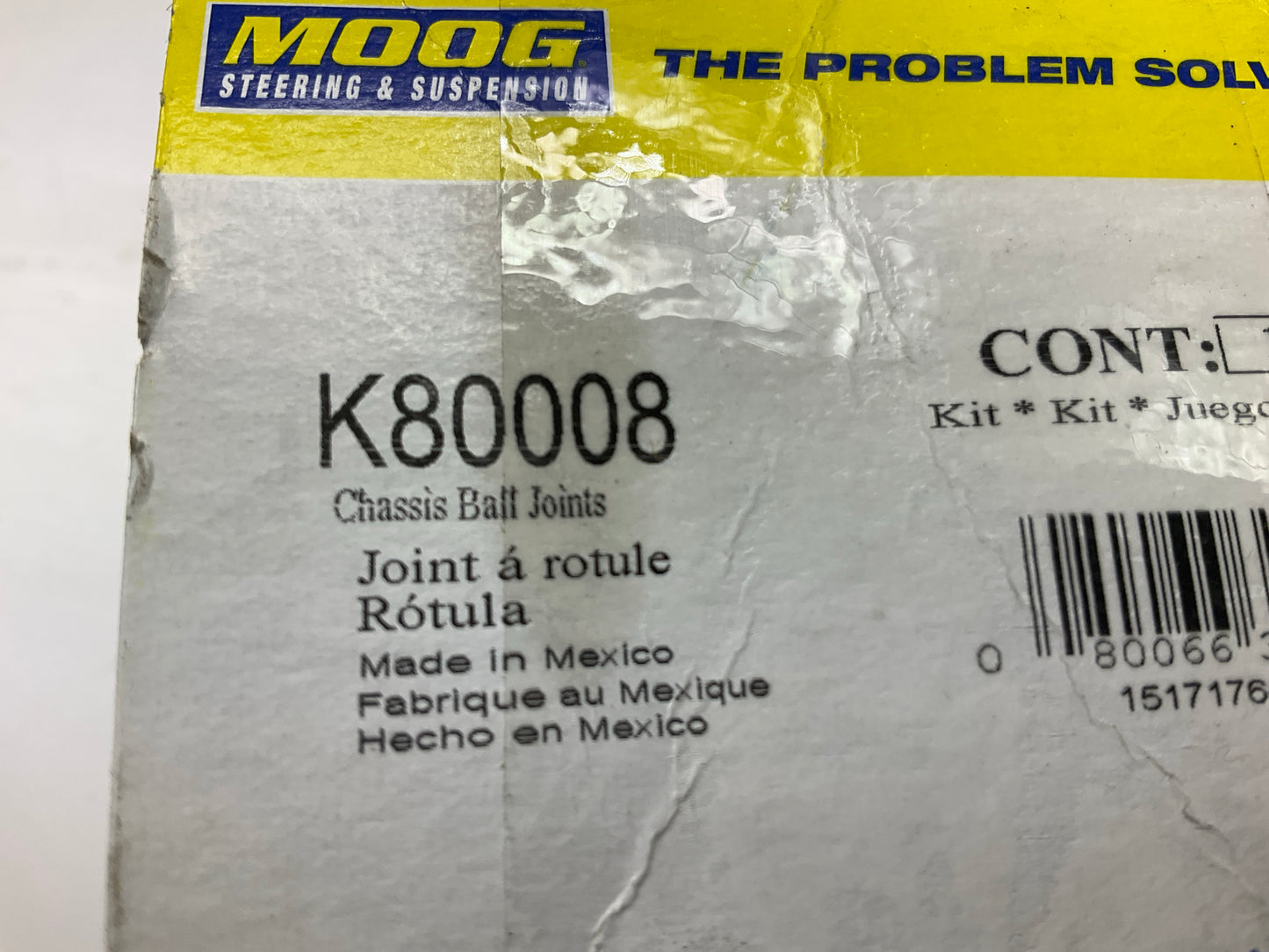 Moog K80008 Suspension Ball Joint - Front Upper
