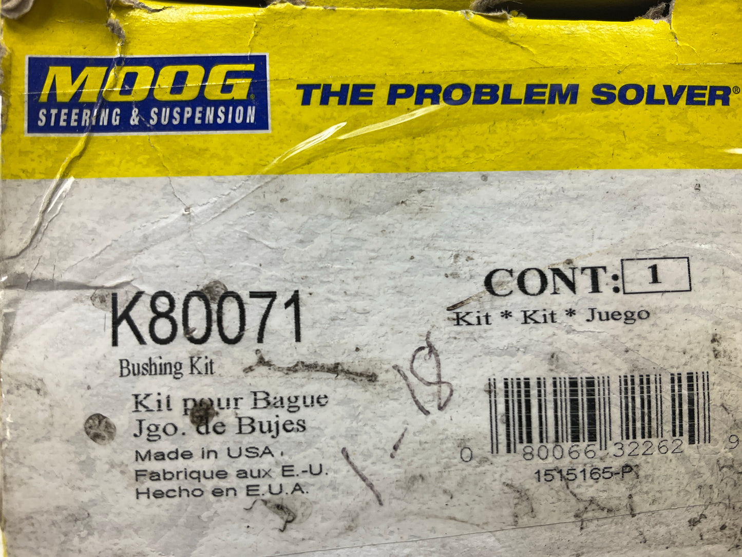 Moog K80071 Rear Suspension Stabilizer Sway Bar Bushing Kit