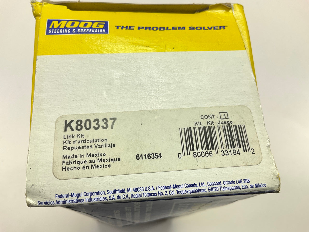 Moog K80337 Suspension Stabilizer Sway Bar Link Kit - Front