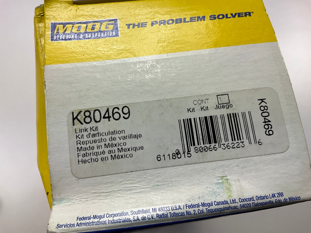 Moog K80469 Suspension Stabilizer Sway Bar Link Kit - Rear