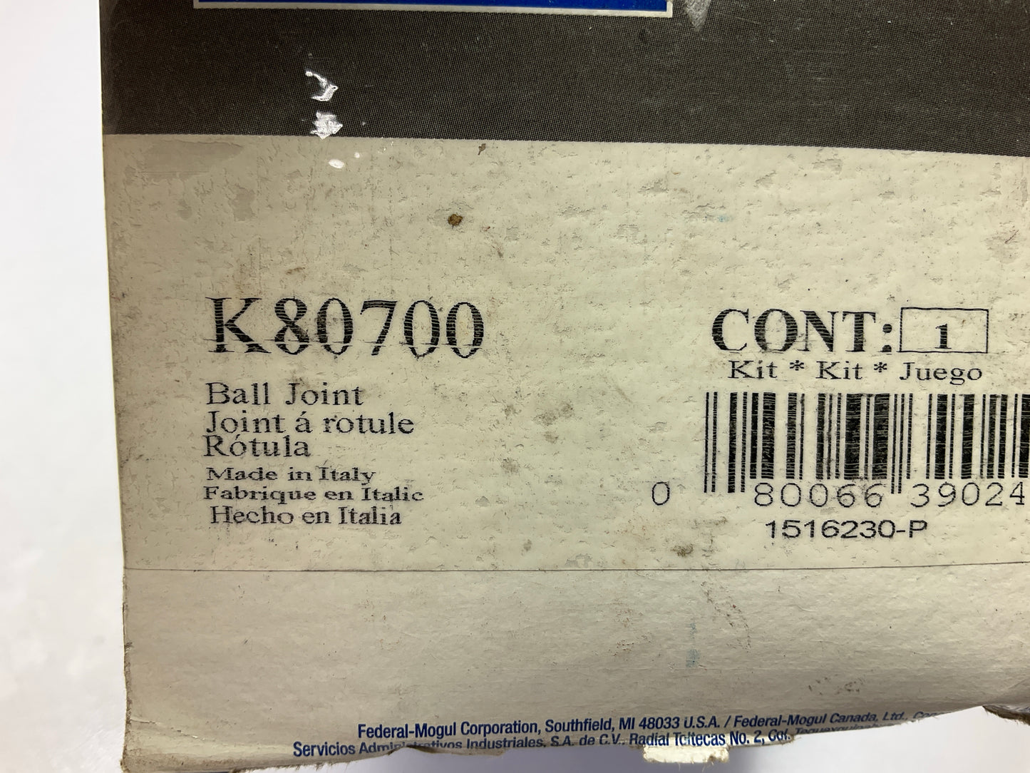 Moog K80700 Suspension Ball Joint, Front Lower