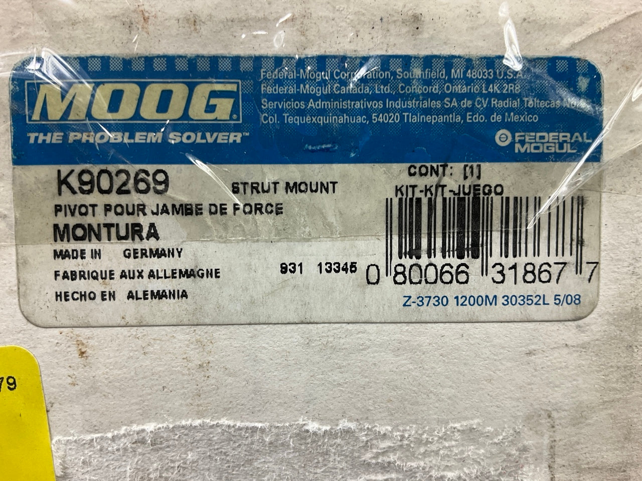 Moog K90269 Front Suspension Strut Mount