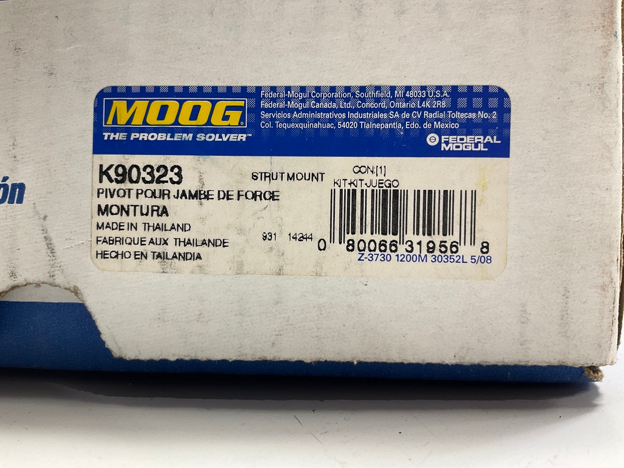 Moog K90323 Front Suspension Strut Mount For 1999-2004 Honda Odyssey