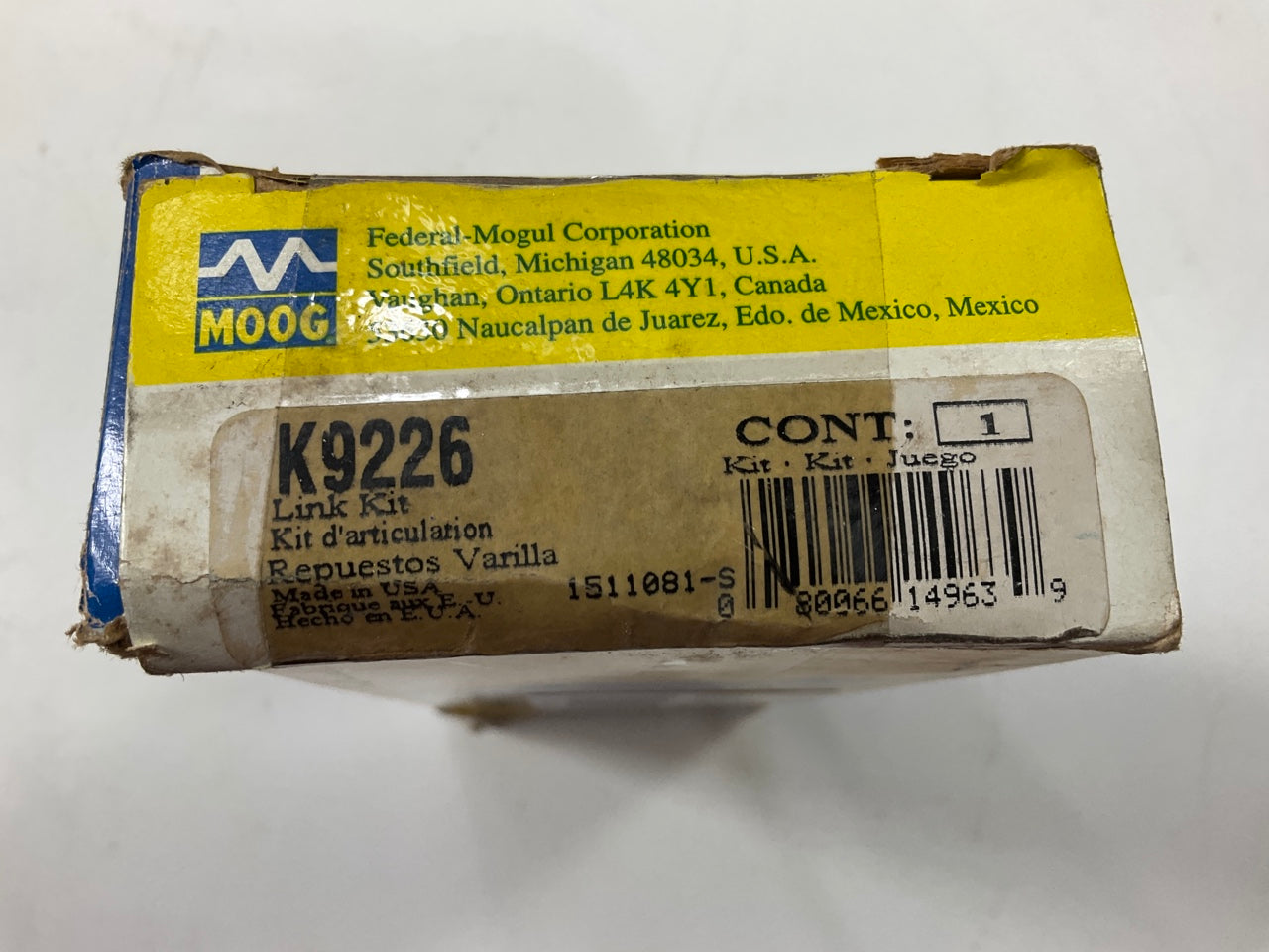 (2) Moog K9226 Suspension Stabilizer Sway Bar Link Kit - Front