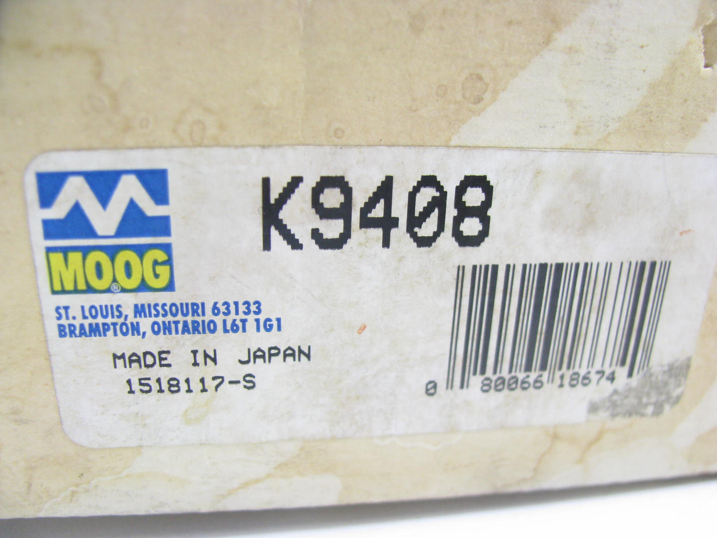 Moog K9408 Front Left Upper Control Arm And Ball Joint 1986-89 Honda Accord