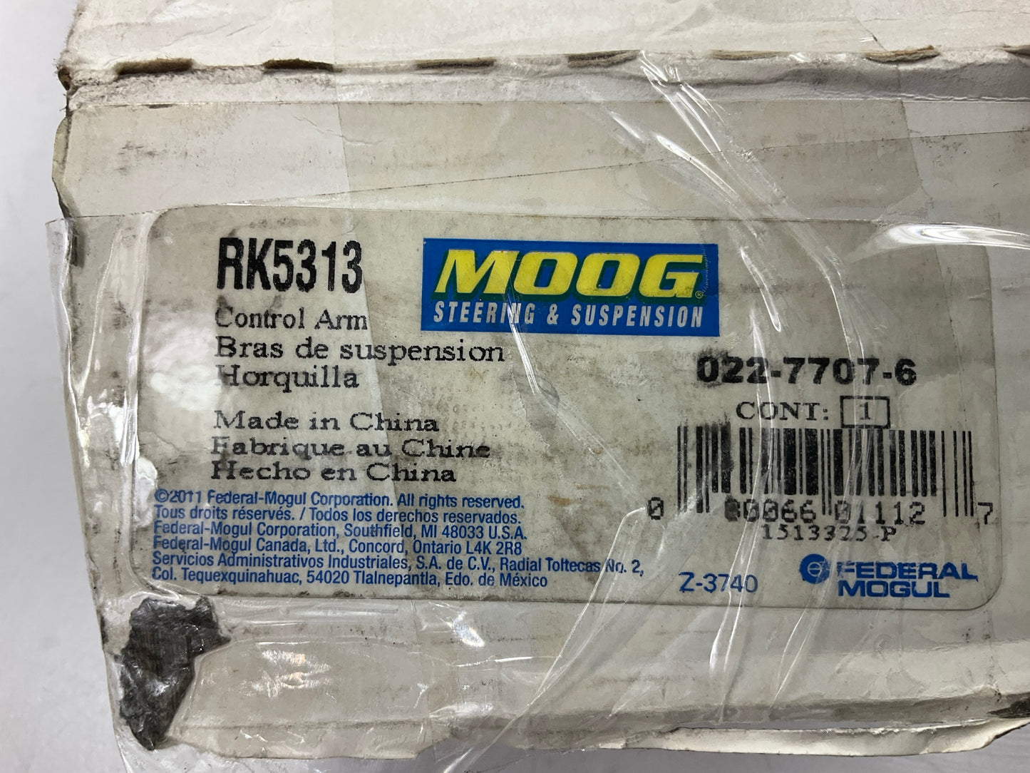 Moog RK5313 Front Right Lower Suspension Control Arm And Ball Joint Assembly