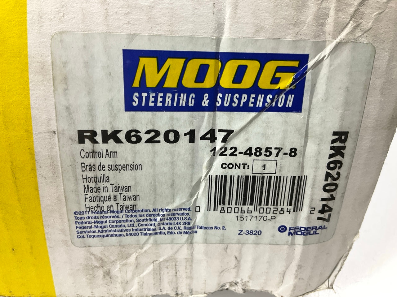 Moog RK620147 Suspension Control Arm And Ball Joint Assembly - Front Left Lower