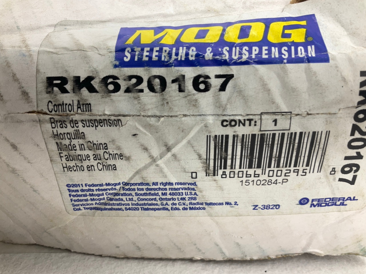 Moog RK620167 Front Left Lower Suspension Control Arm And Ball Joint