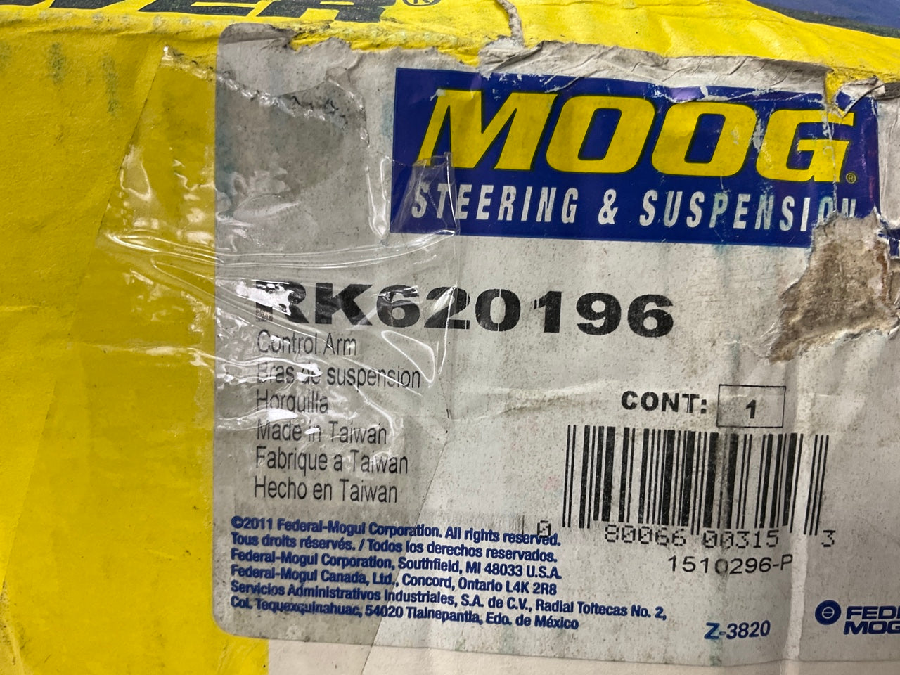Moog RK620196 Front Right Lower Control Arm And Ball Joint 2007-2013 Altima