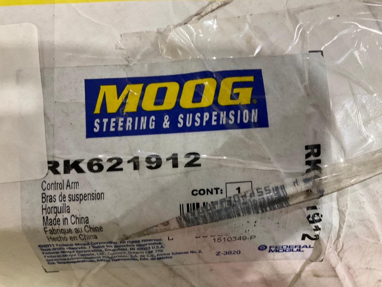 Moog RK621912 Suspension Control Arm And Ball Joint Assembly - Front Left Lower